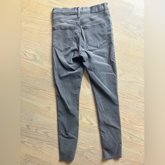 Madewell 9" Mid-Rise Skinny Jeans Grey Womens size 26 - Picture 4 of 9